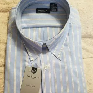 Van Heusen | Shirts | Van Heusen Pinpoint Oxford Long Sleeve 8 185 Xxl Nwt  | Poshmark